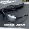 AWGSEE Polarized Sports Sunglasses for Men 100% UV Protection Wrap Around Unbreakable Sun Glasses for Fishing Driving view 2