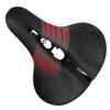 SMSOM Bike Saddles, Bike Seat, Bicycle Seat for Men Women, Waterproof Wide Bicycle Saddle, Universal Fit for Stationary, Exercise, Indoor, Mountain, Road Bikes (Black) view 3