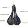 SMSOM Bicycle Saddle, Bike Seat, Comfortable Bike Seats for Men & Women, Bicycle Seat Replacement Saddle, Suitable for Mountain Bikes, Road Bikes (Black) view 4