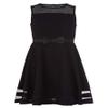 Calvin Klein Girls' Sleeveless Party Dress, Fit and Flare Silhouette, Round Neckline & Back Zip Closure, Black/Ballerina, 8 view 1