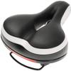 SMSOM Bike Seat, Bicycle Saddle, Waterproof Replacement Leather Bicycle Seat Cushion, Wide Bicycle Saddle, Suitable for Mountain Bikes, Road Bikes view 1