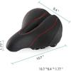 SMSOM Bike Saddles, Bike Seat, Bicycle Seat for Men Women, Waterproof Wide Bicycle Saddle Fit for Stationary/Exercise/Indoor/Mountain/Road Bikes view 2