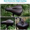 SMSOM Bike Saddles, Bike Seat, Bicycle Seat for Men Women, Waterproof Wide Bicycle Saddle Fit for Stationary/Exercise/Indoor/Mountain/Road Bikes view 4