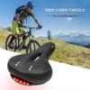 SMSOM Bike Saddles, Bike Seat Cushion - Bicycle Seat for Men Women, Waterproof Wide Bicycle Saddle Fit for Stationary/Exercise/Indoor/Mountain/Road Bikes view 2