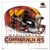 Trends International NFL Washington Commanders - Drip Helmet 22 Wall Poster, 22.375" x 34", White Framed Version view 1
