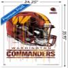 Trends International NFL Washington Commanders - Drip Helmet 22 Wall Poster, 22.375" x 34", White Framed Version view 3