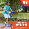 NERF Kick Scooter for Kids, Dual Barrel Blaster Fires Up to 40 Feet, Supports Up to 150lbs, Rear Brake, Sturdy Steel Frame, Wide Surface Textured Molded Deck, Outdoor Activities for Boys/Girls view 3