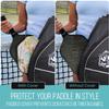 Palms-O-Aces Pickleball Paddle Cover | Canvas Padded Pickleball Paddles Sleeve with Zipper | Lightweight Protective Paddle Case for Standard Paddles | Paddle Cover Accessory | Circled Palms view 2