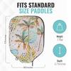 Palms-O-Aces Pickleball Paddle Cover | Canvas Padded Pickleball Paddles Sleeve with Zipper | Lightweight Protective Paddle Case for Standard Paddles | Paddle Cover Accessory | Circled Palms view 3