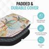Palms-O-Aces Pickleball Paddle Cover | Canvas Padded Pickleball Paddles Sleeve with Zipper | Lightweight Protective Paddle Case for Standard Paddles | Paddle Cover Accessory | Circled Palms view 4
