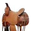 Brown Western Roping Saddle 15 16 17 18 Basket Tooled Leather Ranch Horse TACK (16 in) view 3
