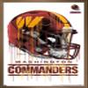 Trends International NFL Washington Commanders - Drip Helmet 22 Wall Poster, 22.375" x 34", Bronze Framed Version view 1