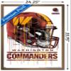 Trends International NFL Washington Commanders - Drip Helmet 22 Wall Poster, 22.375" x 34", Bronze Framed Version view 3