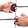 Valhalla Gear, Archery Finger Tab Handmade from Full Grain Leather, Protect Guard for Recurve Bows, Fingers Protector, Shooting Practice Gear Sports & Outdoors (Bourbon Brown, Left Handed) view 1