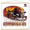 Trends International NFL Washington Commanders - Drip Helmet 22 Wall Poster, 22.375" x 34", Premium Print and Beechwood Hanger Bundle view 1
