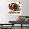 Trends International NFL Washington Commanders - Drip Helmet 22 Wall Poster, 22.375" x 34", Premium Print and Beechwood Hanger Bundle view 2