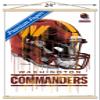 Trends International NFL Washington Commanders - Drip Helmet 22 Wall Poster, 22.375" x 34", Premium Print and Beechwood Hanger Bundle view 3