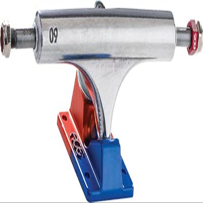 Ace Af1 60/8.75 Polished/Anodized Blue & Orange Skateboard Trucks (Set of 2)