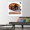 Trends International NFL Washington Commanders - Drip Helmet 22 Wall Poster, 22.375" x 34", Premium Print and White Hanger Bundle view 2