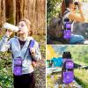 AORTDES 25/32/40/64oz Water Bottle Bag Holder Carrier-Insulated Crossbody Sling Case Sleeve with Strap & Pockets for Men Women Gym Cycling Travel Walking Hiking Camping (Purple Galaxy, 40oz) view 2