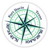 Fort Davis Texas 2-Inch Vinyl Decal Sticker Latitude Longitude Compass Design view 1