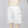 FEESHOW Boys' Pull on Cargo Shorts Kids Summer Beach Elastic Waist Hot Pants Bottom with Multi Pockets White 9-10 Years view 4