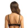 Oyolan Women's Sexy 1/4 Cup Push Up Underwire Shelf Bra Adjustable Strap Sponge Padded Brassiere Underwear Black B 4X-Large view 3