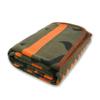 PuTian Merino Wool Blanket - Warm, Thick, Washable, 87" x 63" Large Throw for Outdoors, Camping,Couch, Bed, Travel - Super Soft Wool Blanket (Striped Fire Green) view 1