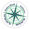 Hokes Bluff Alabama 2-Inch Vinyl Decal Sticker Latitude Longitude Compass Design view 1