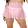 SHIBAOZI Swim Cover Ups Swimsuit Cover-up Skirts Short Mesh Sheer See-Thru Bikini Coverups for Women Girls (M, Light Pink) view 1