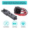 10L0L Golf Cart MAC DC 48V Charger Plug & Powerwise Receptacle for Yamaha G19 G22 Electric Cart OEM# JW2-H6181-02 JR1-H235A-00 view 3