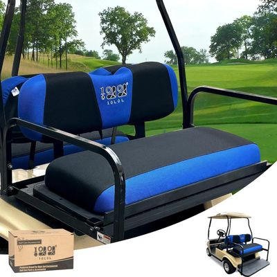 10L0L Universal Golf Cart Rear Seat Cover Dress UP Older Golf Cart Durable Breathable Material Fit Like a Glove for Yamaha EZGO and Club Car, Easy to Install
