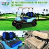 10L0L Golf Cart Seat Covers Universal for Yamaha G29 Drive2 Club Car DS Precedent Tempo Standard Front Seats, Breathable Mesh Bench Seat Cover, No Drilling Seat Cushion - All-Season Comfort view 2