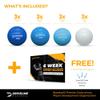 Driveline Baseball PlyoCare Balls - 12 Heavy Weighted Hitting Practice Balls + Free 6-Week Program view 2