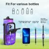 AORTDES 25/32/40/64oz Water Bottle Bag Holder Carrier-Insulated Crossbody Sling Case Sleeve with Strap & Pockets for Men Women Gym Cycling Travel Walking Hiking Camping (Purple Galaxy, 32oz) view 2