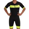 Zoot Mens Core Aero Tri Racesuit  Short Sleeve Triathlon Suit for Men, Italian Primo Fabric, 3 Pockets, and Bike Padding (Safety Yellow, XX-Large) view 1