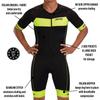 Zoot Mens Core Aero Tri Racesuit  Short Sleeve Triathlon Suit for Men, Italian Primo Fabric, 3 Pockets, and Bike Padding (Safety Yellow, XX-Large) view 2