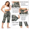 TARSE Womens Summer Casual Capris Yoga Workout Sweat Pants Pockets Loose Drawstring Capri Pants Lounge Pajama Cropped Pants (Camo,L) view 3