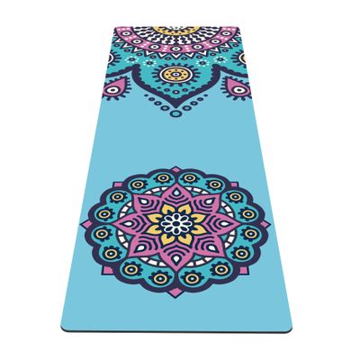 nuveti Yoga Mat Print Extra Thick TPE Non Slip Fitness Exercise Mat with Carrying Bag,72"x24" Extra Thick 6MM Exercise & Workout Mat for Yoga, Pilates Fitness and Floor Exercises