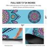 nuveti Yoga Mat Print Extra Thick TPE Non Slip Fitness Exercise Mat with Carrying Bag,72"x24" Extra Thick 6MM Exercise & Workout Mat for Yoga, Pilates Fitness and Floor Exercises view 3