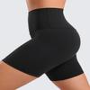 CRZ YOGA ButterLuxe Biker Shorts 6" - High Waisted Workout Running Volleyball Spandex Yoga Womens Black Small view 4