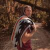 PuTian Merino Wool Blanket - Warm, Thick, Washable, 87" x 63" Large Throw for Outdoors, Camping,Couch, Bed, Travel - Super Soft Wool Blanket (Striped Fire Grey) view 3