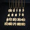 Number Necklace for Boy Black Athletes Number Stainless Steel Chain 00-99 Number Charm Pendant Personalized Sports Jewelry for Men Basketball Baseball Football, Stainless Steel, not know view 2