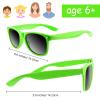 MIAHART 32 Packs Kids Sunglasses Neon Color Party Sunglasses Bulk for Outdoor Beach Wedding Party Kids Birthday Party Supplies view 4