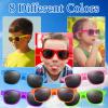 MIAHART 48 Packs Kids Sunglasses Party Favors Neon Color Sunglasses Bulk for Outdoor Beach Wedding Party Kids Birthday Party Supplies view 3