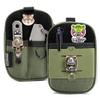 TACTICAL GEEK Block F Portable EDC Pouch, Compact Waist Bag, Molle Pocket Organizer, Multi-Purpose Wallet Crafted from 500D Nylon for Versatile Gear & Card Storage-Green view 1