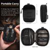 TACTICAL GEEK Block F Portable EDC Pouch, Compact Waist Bag, Molle Pocket Organizer, Multi-Purpose Wallet Crafted from 500D Nylon for Versatile Gear & Card Storage-Black view 2