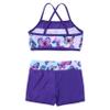 Daenrui Kids Girls 2Pcs Sequins Crop Top with Shorts Tankini Swimsuit Ballet Dance Gymnastics Sports Outfit Swallowtail 4 Years view 4