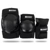 Bont Skates Kids Black Protective Pads Set with Knee, Elbow and Wrist Guards for Inline, Roller Skate (Black, L) view 1