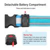 BSEEN LED Running Belt - Rechargeable LED Waistband Refelctive Gear Bands Glow in The Dark Safety Lights for Runners, Joggers, Walkers, Pet Owners, Cyclists (Royal Blue) view 4